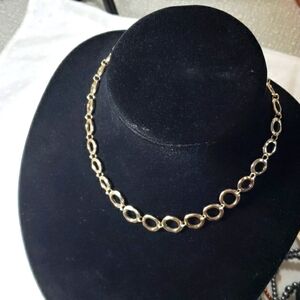 Liz & Co. silver circle necklace